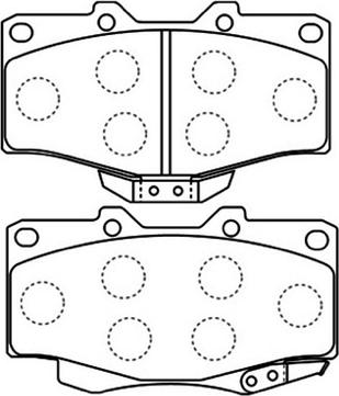 ASVA AKD-1387 - Kit de plaquettes de frein, frein à disque cwaw.fr