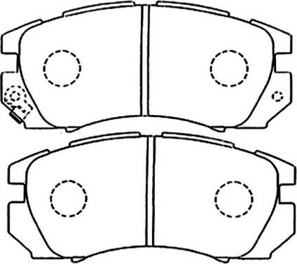 ASVA AKD-1335 - Kit de plaquettes de frein, frein à disque cwaw.fr