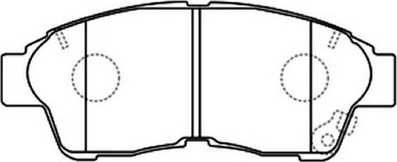 ASVA AKD-1322 - Kit de plaquettes de frein, frein à disque cwaw.fr