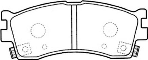 ASVA AKD-1299 - Kit de plaquettes de frein, frein à disque cwaw.fr