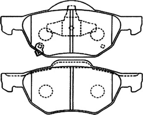 ASVA AKD-1293 - Kit de plaquettes de frein, frein à disque cwaw.fr