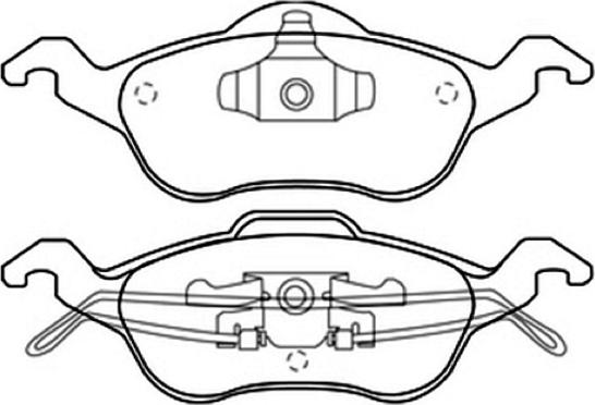 ASVA AKD-1244 - Kit de plaquettes de frein, frein à disque cwaw.fr