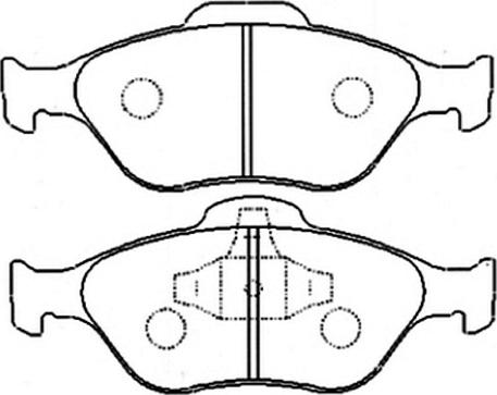 ASVA AKD-1247 - Kit de plaquettes de frein, frein à disque cwaw.fr