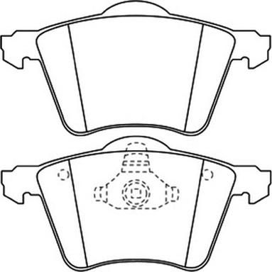 BENDIX 573045 - Kit de plaquettes de frein, frein à disque cwaw.fr