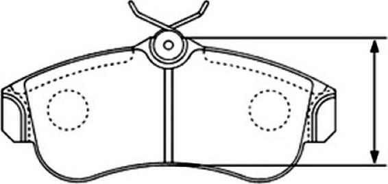 ASVA AKD-1265 - Kit de plaquettes de frein, frein à disque cwaw.fr