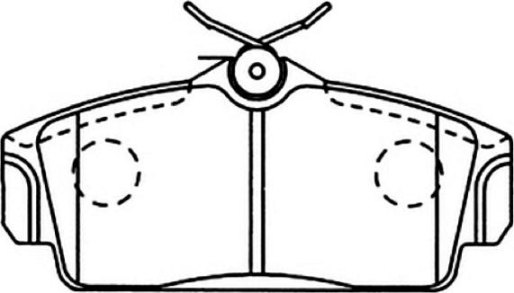 ASVA AKD-1266 - Kit de plaquettes de frein, frein à disque cwaw.fr