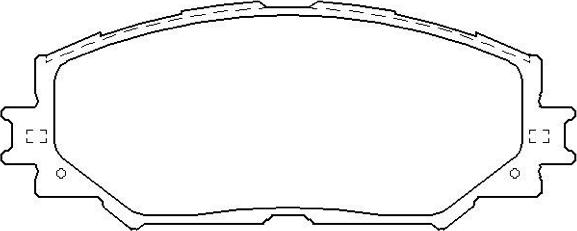 ASVA AKD-12610 - Kit de plaquettes de frein, frein à disque cwaw.fr