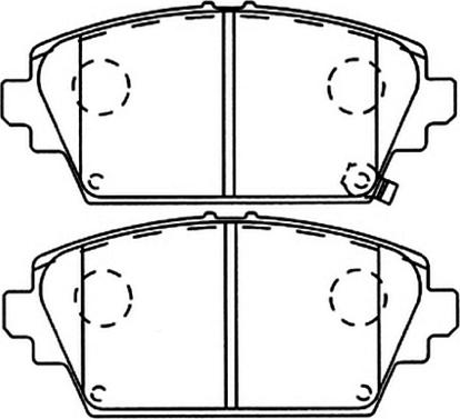 ASVA AKD-1268 - Kit de plaquettes de frein, frein à disque cwaw.fr