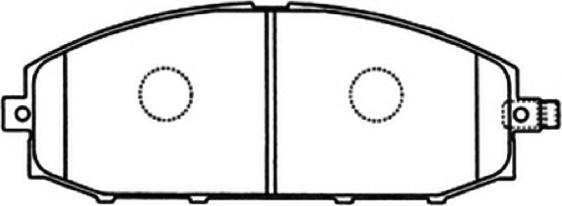 ASVA AKD-1204 - Kit de plaquettes de frein, frein à disque cwaw.fr