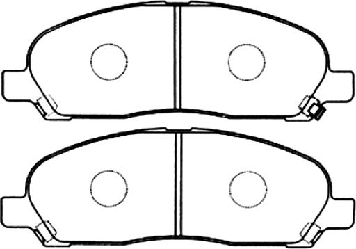 ASVA AKD-1203 - Kit de plaquettes de frein, frein à disque cwaw.fr