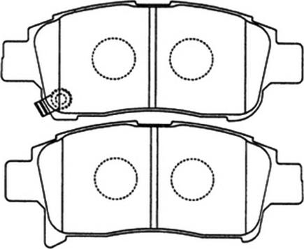 ASVA AKD-1211 - Kit de plaquettes de frein, frein à disque cwaw.fr