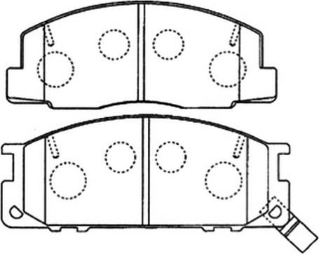 ASVA AKD-1218 - Kit de plaquettes de frein, frein à disque cwaw.fr