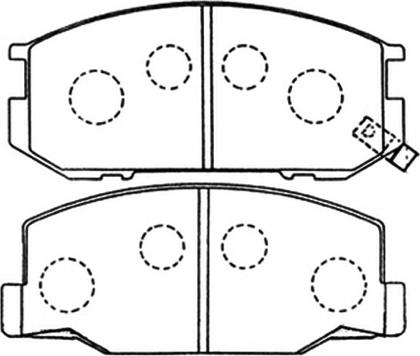 ASVA AKD-1217 - Kit de plaquettes de frein, frein à disque cwaw.fr