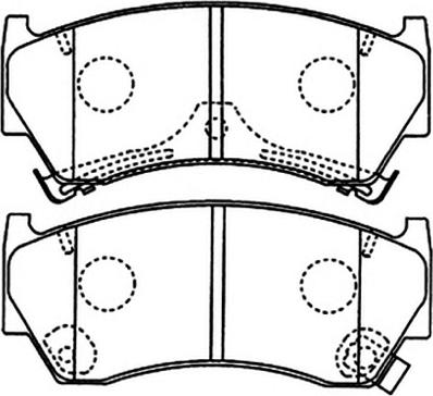 ASVA AKD-1289 - Kit de plaquettes de frein, frein à disque cwaw.fr