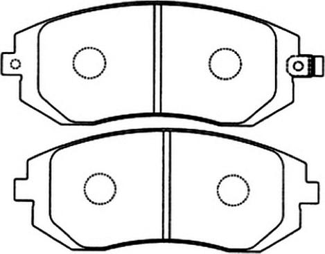 ASVA AKD-1286 - Kit de plaquettes de frein, frein à disque cwaw.fr