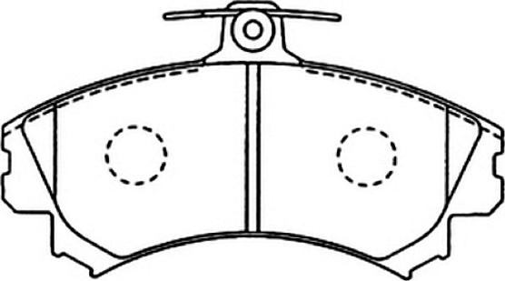 ASVA AKD-1283 - Kit de plaquettes de frein, frein à disque cwaw.fr