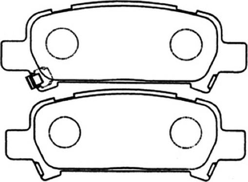 ASVA AKD-1282 - Kit de plaquettes de frein, frein à disque cwaw.fr