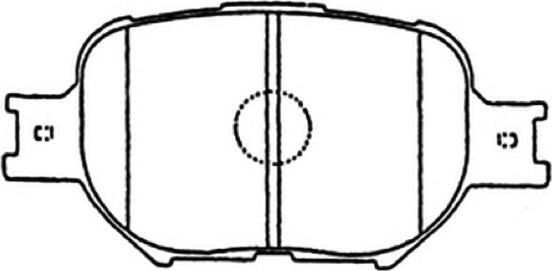 ASVA AKD-1287 - Kit de plaquettes de frein, frein à disque cwaw.fr