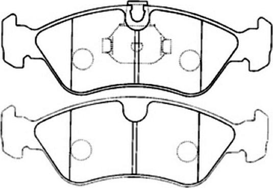 ASVA AKD-1234 - Kit de plaquettes de frein, frein à disque cwaw.fr