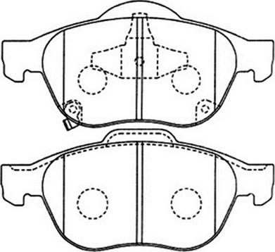 ASVA AKD-1236 - Kit de plaquettes de frein, frein à disque cwaw.fr