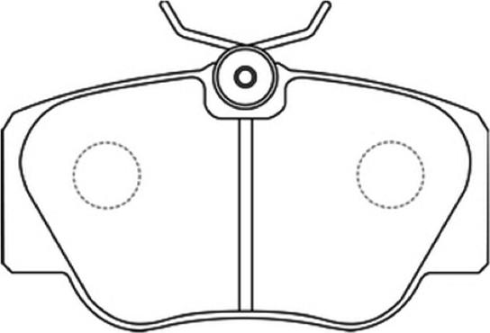 ASVA AKD-1222 - Kit de plaquettes de frein, frein à disque cwaw.fr