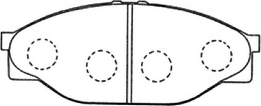 ASVA AKD-1227 - Kit de plaquettes de frein, frein à disque cwaw.fr