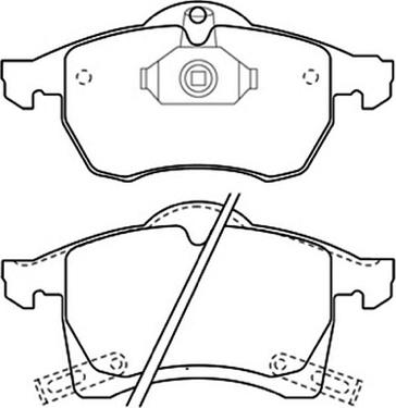 ASVA AKD-1275 - Kit de plaquettes de frein, frein à disque cwaw.fr