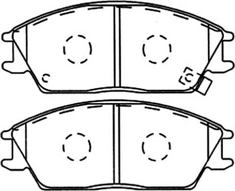 ASVA AKD-1271 - Kit de plaquettes de frein, frein à disque cwaw.fr