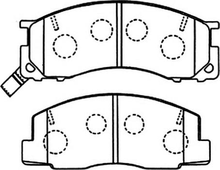 ASVA AKD-1273 - Kit de plaquettes de frein, frein à disque cwaw.fr