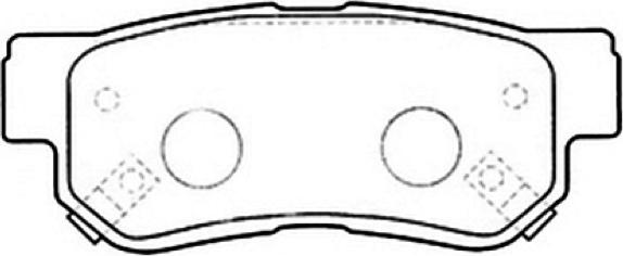 ASVA AKD-1272 - Kit de plaquettes de frein, frein à disque cwaw.fr