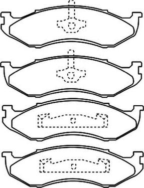 ASVA AKD-8490 - Kit de plaquettes de frein, frein à disque cwaw.fr