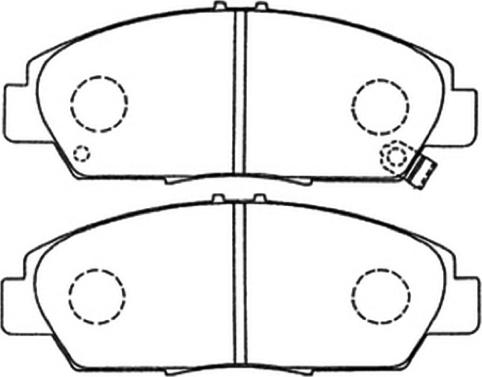 ASVA AKD-8293 - Kit de plaquettes de frein, frein à disque cwaw.fr