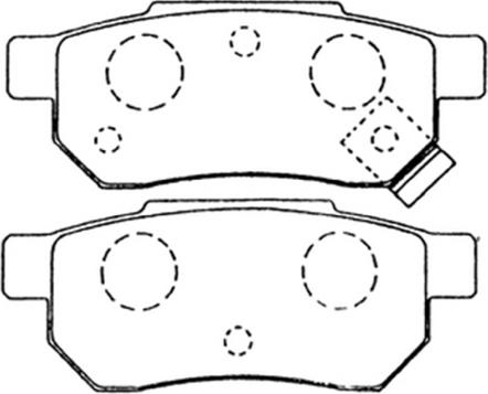 ASVA AKD-8206 - Kit de plaquettes de frein, frein à disque cwaw.fr