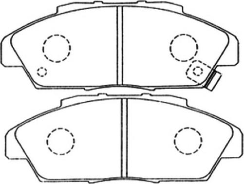 ASVA AKD-8223 - Kit de plaquettes de frein, frein à disque cwaw.fr