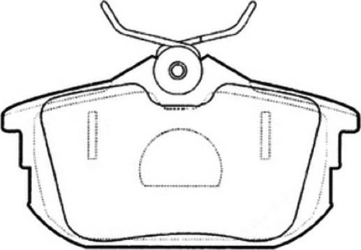 ASVA AKD-3593 - Kit de plaquettes de frein, frein à disque cwaw.fr