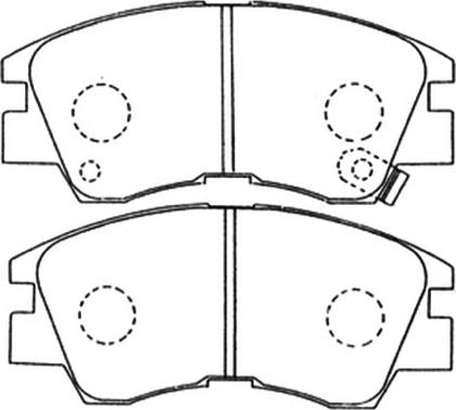 ASVA AKD-3172 - Kit de plaquettes de frein, frein à disque cwaw.fr