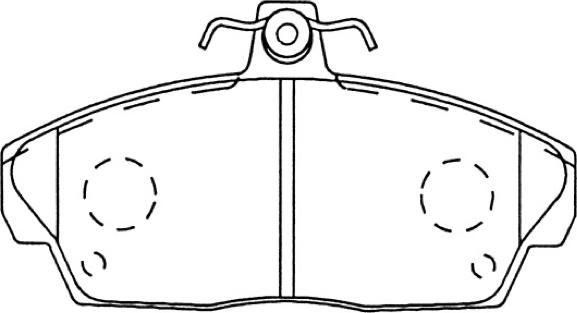 ASVA AKD-3302F - Kit de plaquettes de frein, frein à disque cwaw.fr