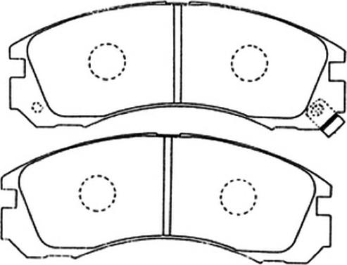 ASVA AKD-3233 - Kit de plaquettes de frein, frein à disque cwaw.fr