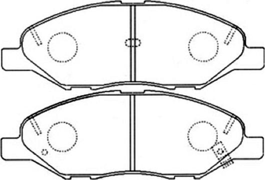 ASVA AKD-2452 - Kit de plaquettes de frein, frein à disque cwaw.fr