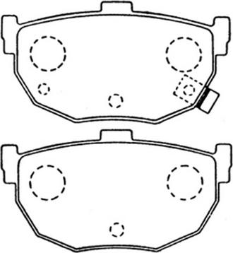 ASVA AKD-2130 - Kit de plaquettes de frein, frein à disque cwaw.fr