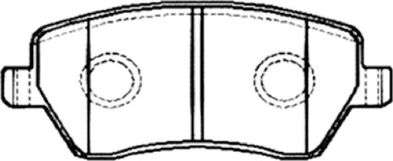 ASVA AKD-2800 - Kit de plaquettes de frein, frein à disque cwaw.fr