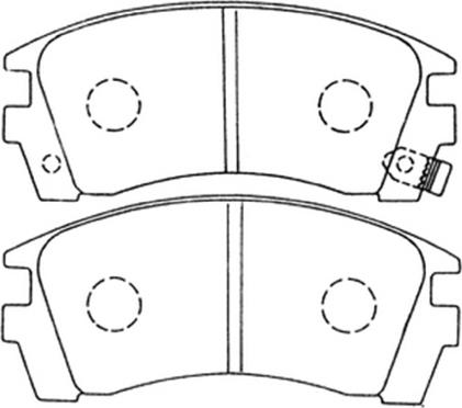 ASVA AKD-2225 - Kit de plaquettes de frein, frein à disque cwaw.fr