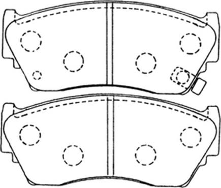 ASVA AKD-2226 - Kit de plaquettes de frein, frein à disque cwaw.fr