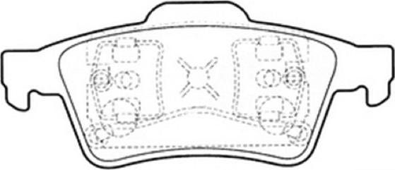 ASVA AKD-2220 - Kit de plaquettes de frein, frein à disque cwaw.fr