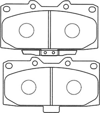 ASVA AKD-7463 - Kit de plaquettes de frein, frein à disque cwaw.fr