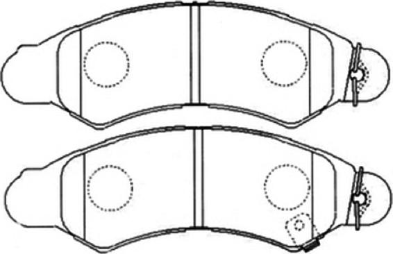 ASVA AKD-7477 - Kit de plaquettes de frein, frein à disque cwaw.fr