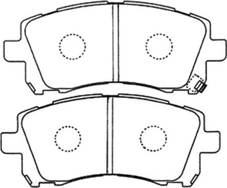 ASVA AKD-7390 - Kit de plaquettes de frein, frein à disque cwaw.fr