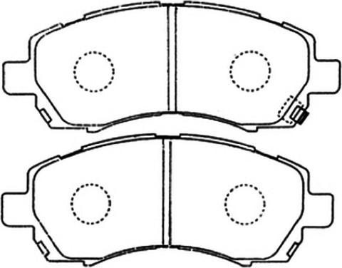 ASVA AKD-7398 - Kit de plaquettes de frein, frein à disque cwaw.fr