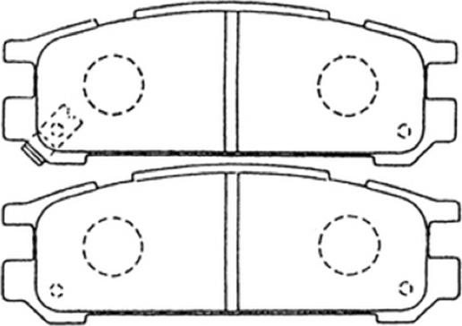 ASVA AKD-7249 - Kit de plaquettes de frein, frein à disque cwaw.fr