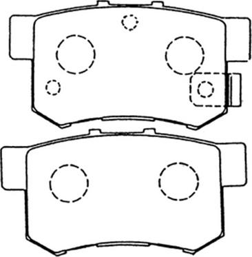 ASVA AKDC-1119 - Kit de plaquettes de frein, frein à disque cwaw.fr